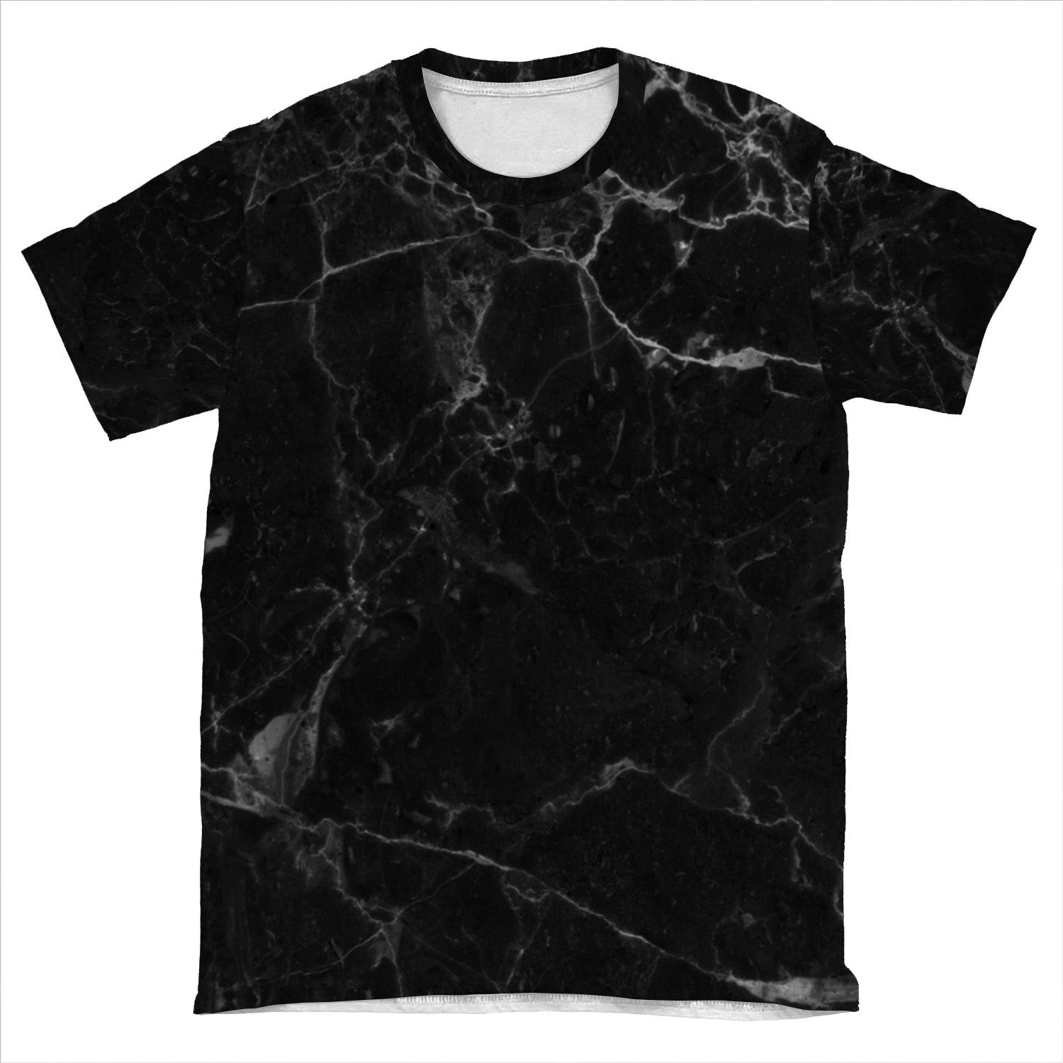 Marble Black AOP T-shirt Tee