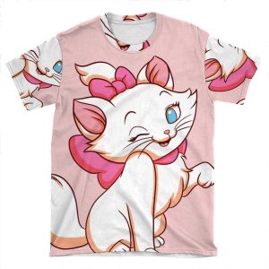Marie Smiling From Aristocats AOP T-shirt Tee