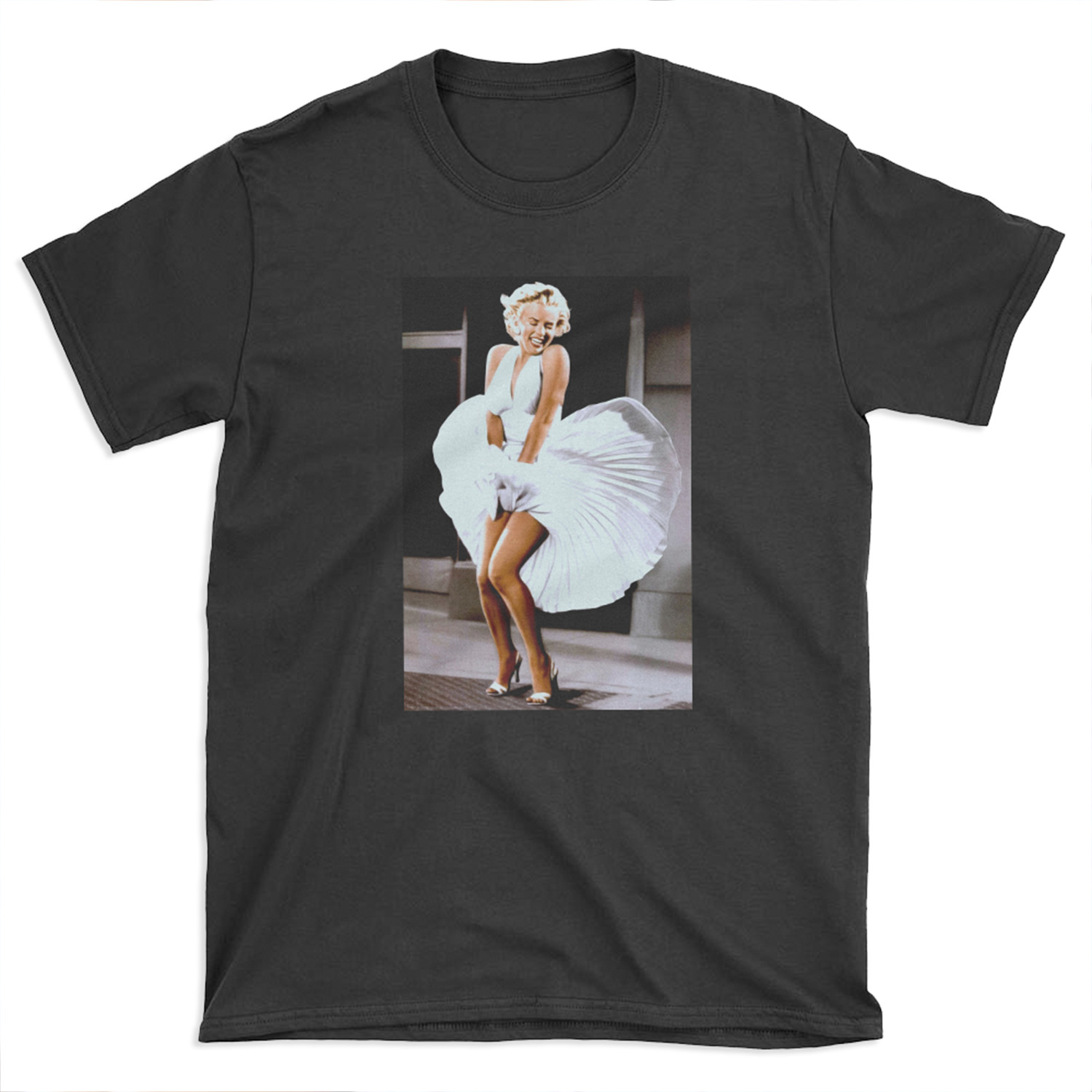 MARILYN MONROE: Scene of her Skirt Blowing Up Print T-shirt Tee