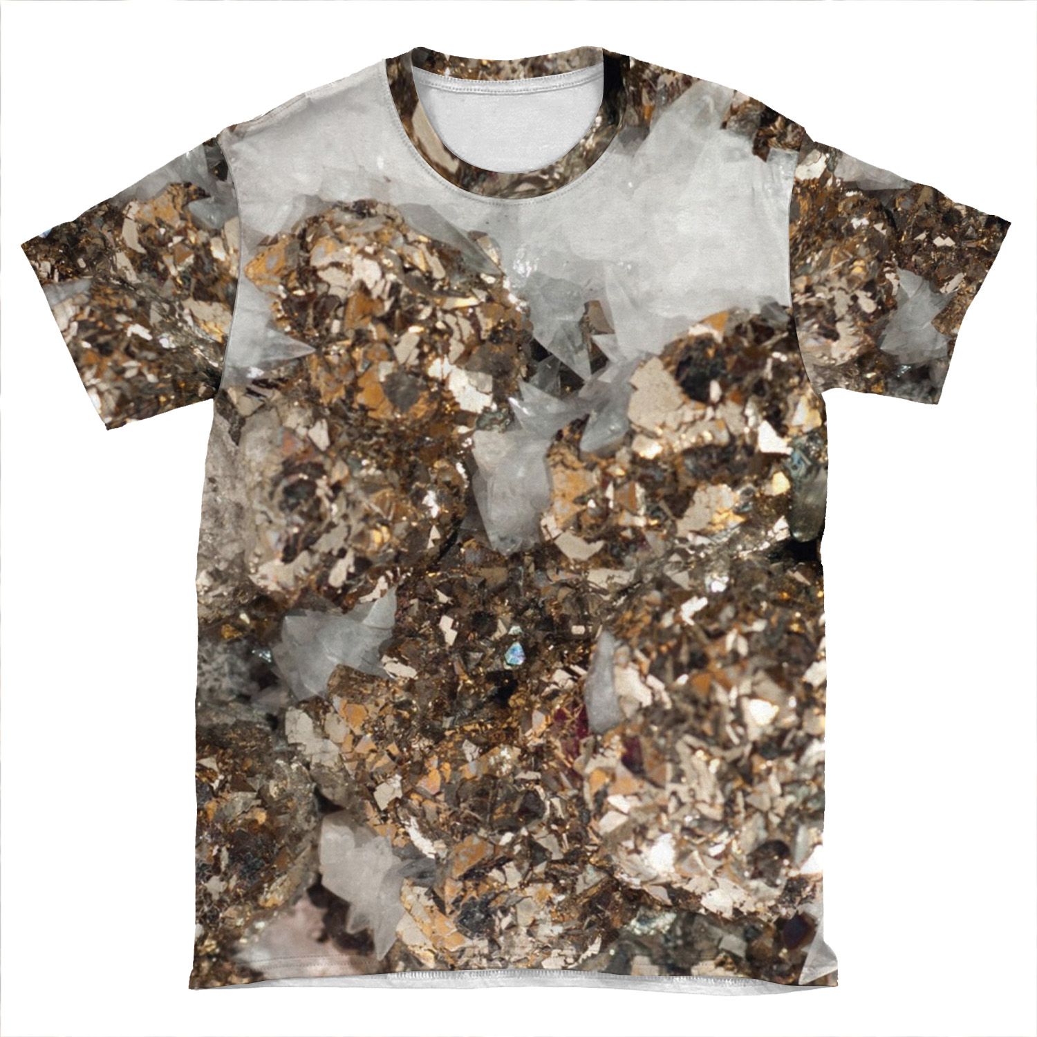 Marriage Of Pyrite And Quartz AOP T-shirt Tee