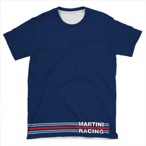Martini Racing Horizontal Stripe AOP T-shirt Tee