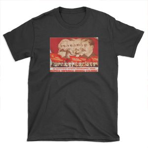 Marx, Engels, Lenin and Stalin, 1953 Propaganda T-shirt Tee
