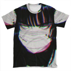 Masked Girl AOP T-shirt Tee