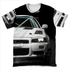 Mat Wootten's Nissan Skyline R34 Gtt AOP T-shirt Tee
