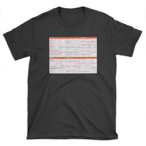 Math Formula Sheet - Red T-shirt Tee