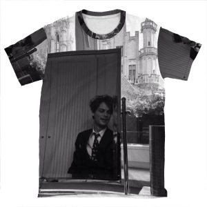 Matthew Gray Gubler Black And White AOP T-shirt Tee