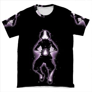 Meditating Avatar Aang AOP T-shirt Tee