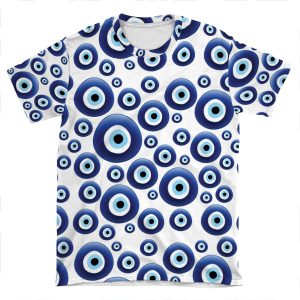 Mediterranean Evil Eye Protection AOP T-shirt Tee