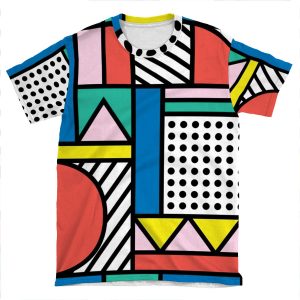 Memphis Color Block AOP T-shirt Tee