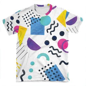 Memphis Style AOP T-shirt Tee