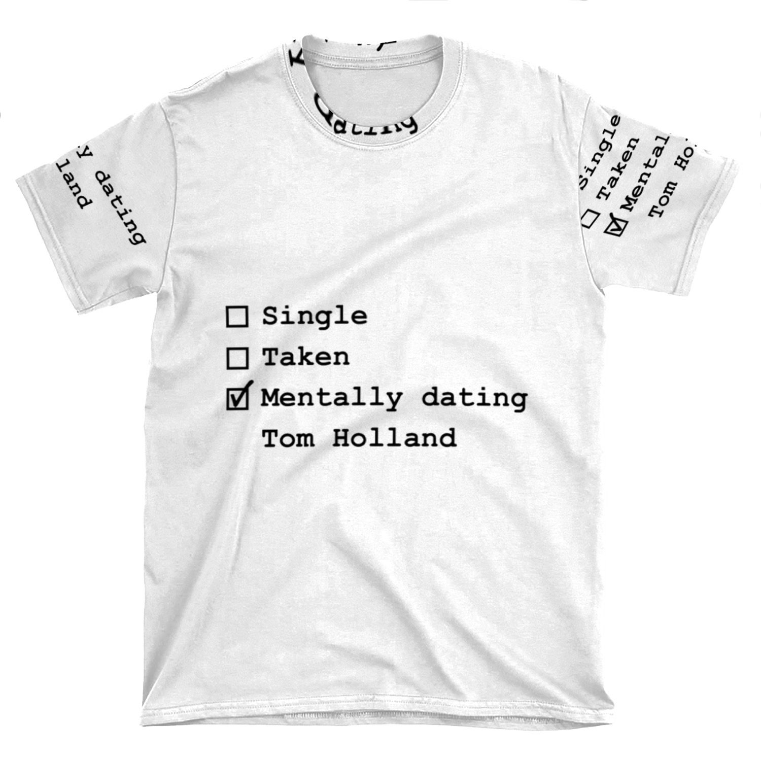 Mentally Dating - Tom Holland AOP T-shirt Tee
