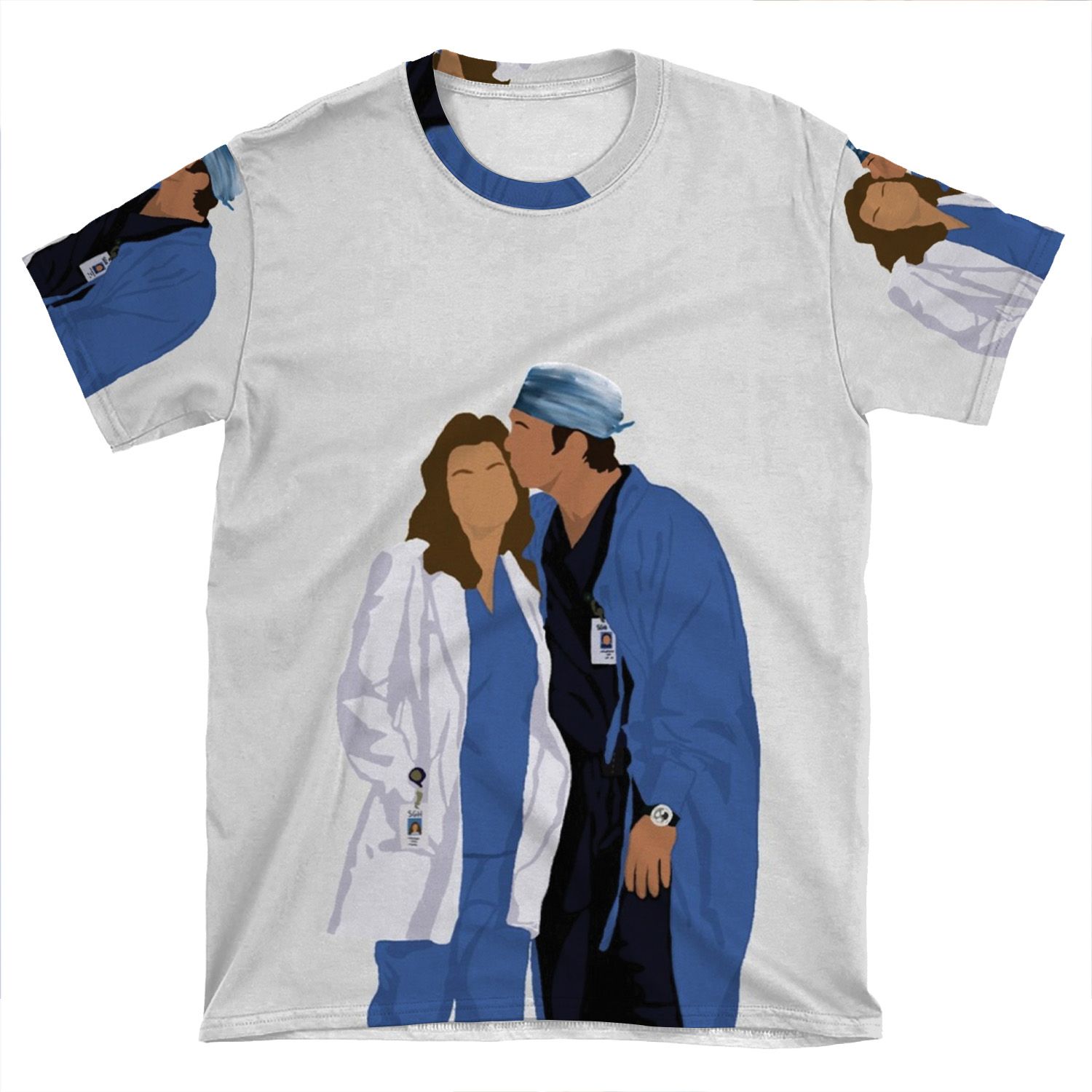 Meredith & Derek AOP T-shirt Tee