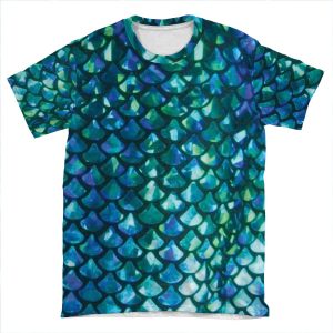 Mermaid Scales V1.0 AOP T-shirt Tee