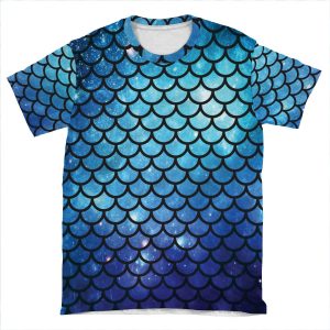 Mermaid Tail AOP T-shirt Tee
