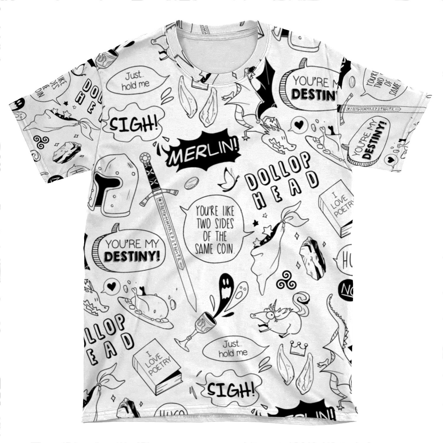 Merthur Pattern_Merlin AOP T-shirt Tee