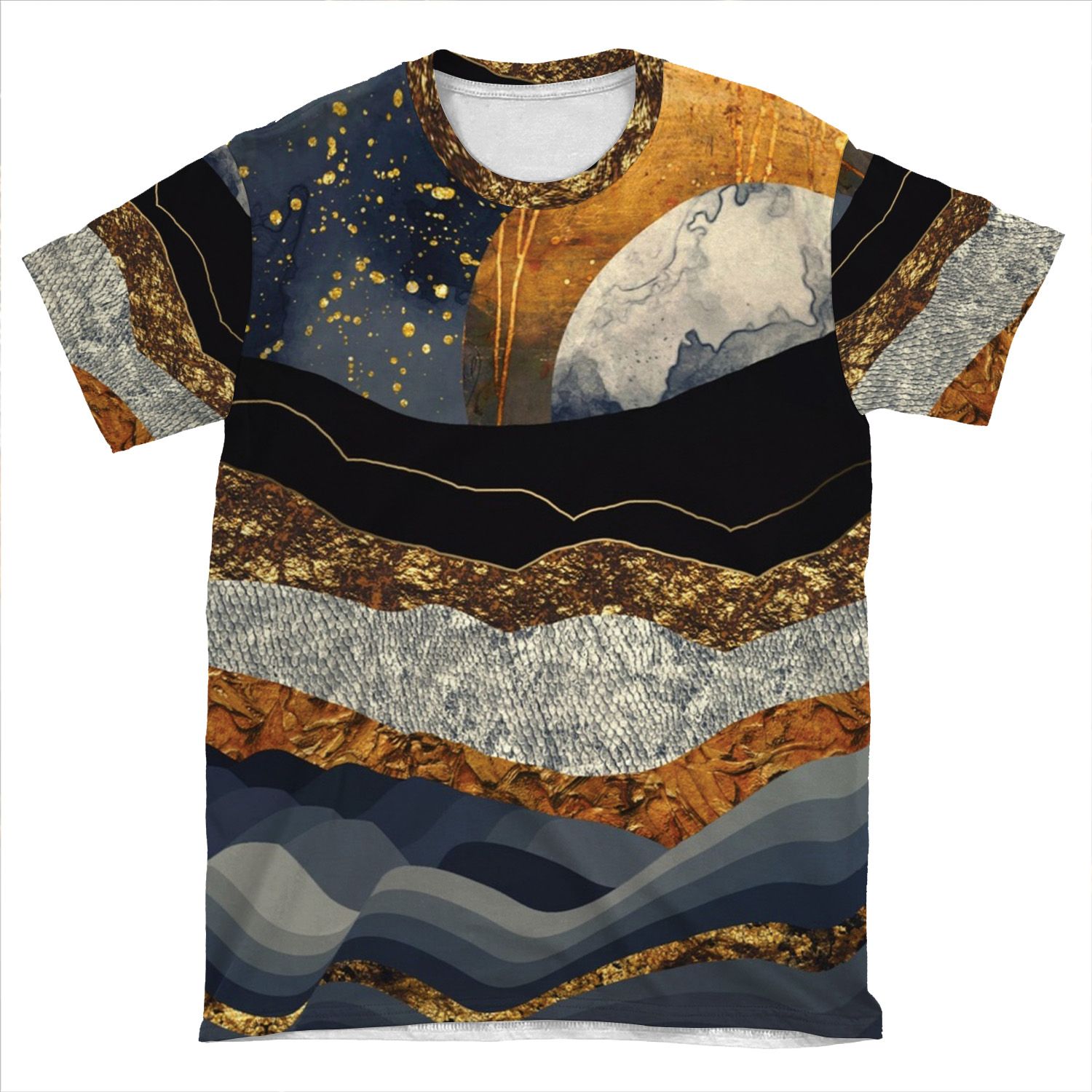 Metallic Mountains AOP T-shirt Tee