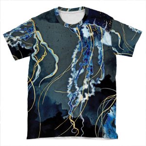 Metallic Ocean Iii AOP T-shirt Tee