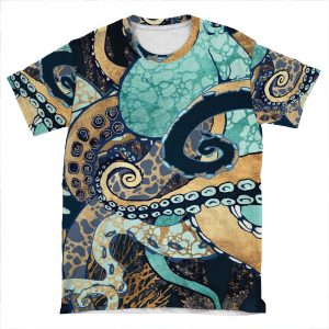 Metallic Octopus Ii AOP T-shirt Tee