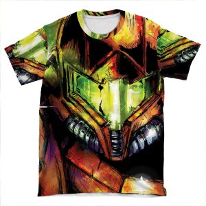 Metroid Varia Suit Samus AOP T-shirt Tee