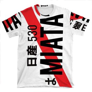 Miata Jdm License Number Plate AOP T-shirt Tee