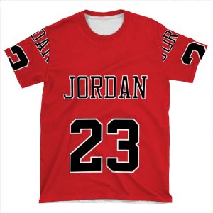Michael Jordan 23 Jersey V2 AOP T-shirt Tee