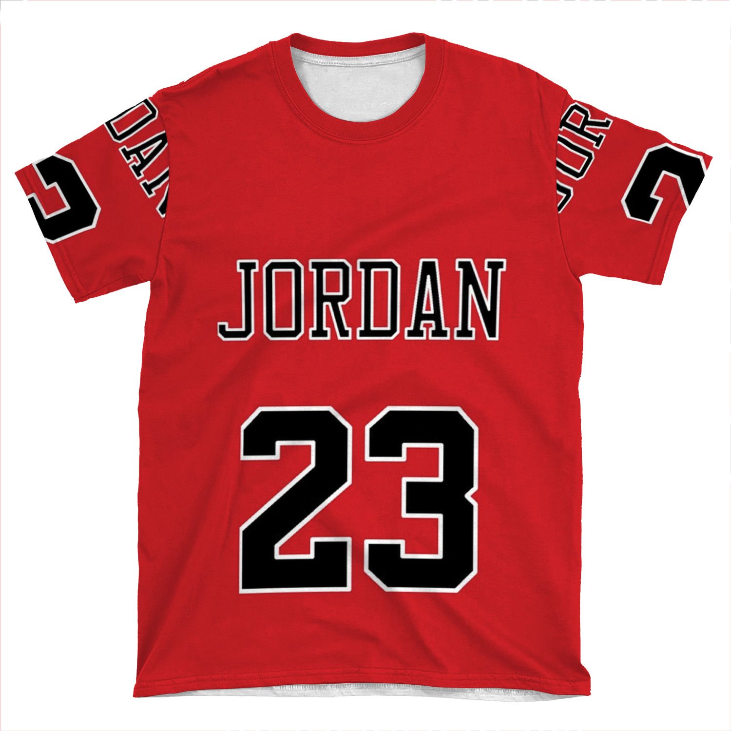 Michael Jordan 23 Jersey V2 AOP T-shirt Tee
