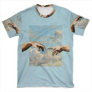 Michaelangelo The Creation Of Adam AOP T-shirt Tee