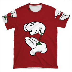 Mickey Hands Weed AOP T-shirt Tee