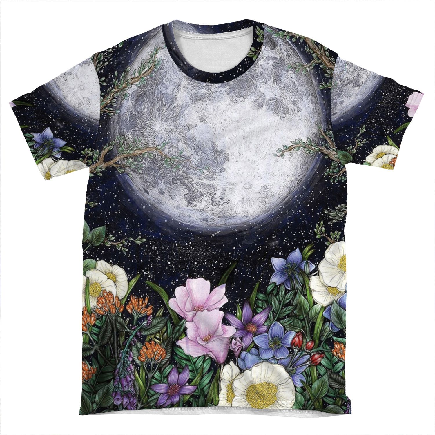 Midnight In The Garden Ii AOP T-shirt Tee