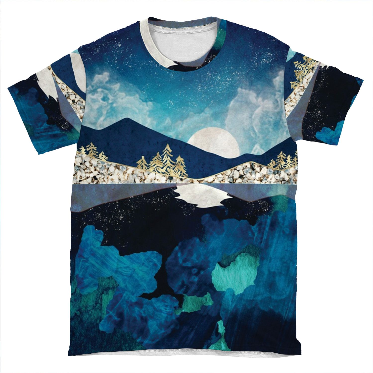 Midnight Water AOP T-shirt Tee
