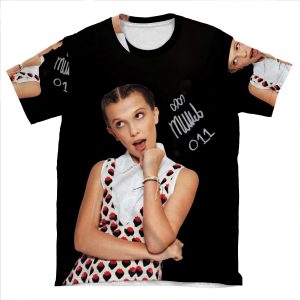 Millie Bobby Brown / Eleven 11 AOP T-shirt Tee
