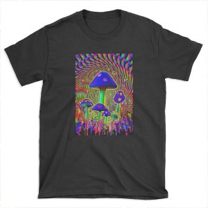 MIND MELT - MUSHROOMS BLACK LIGHT T-shirt Tee