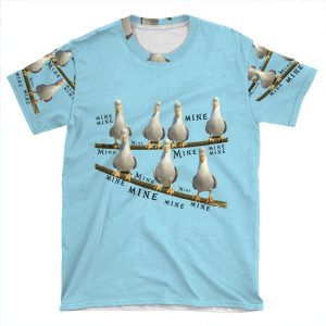 Mine! Seagulls From Finding Nemo AOP T-shirt Tee