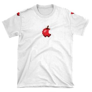 Minecraft Apple Logo AOP T-shirt Tee