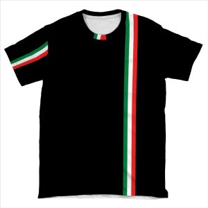 Minimalist Italian Flag (Italy) AOP T-shirt Tee
