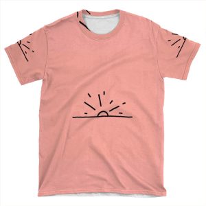 Minimalist Sun Design AOP T-shirt Tee