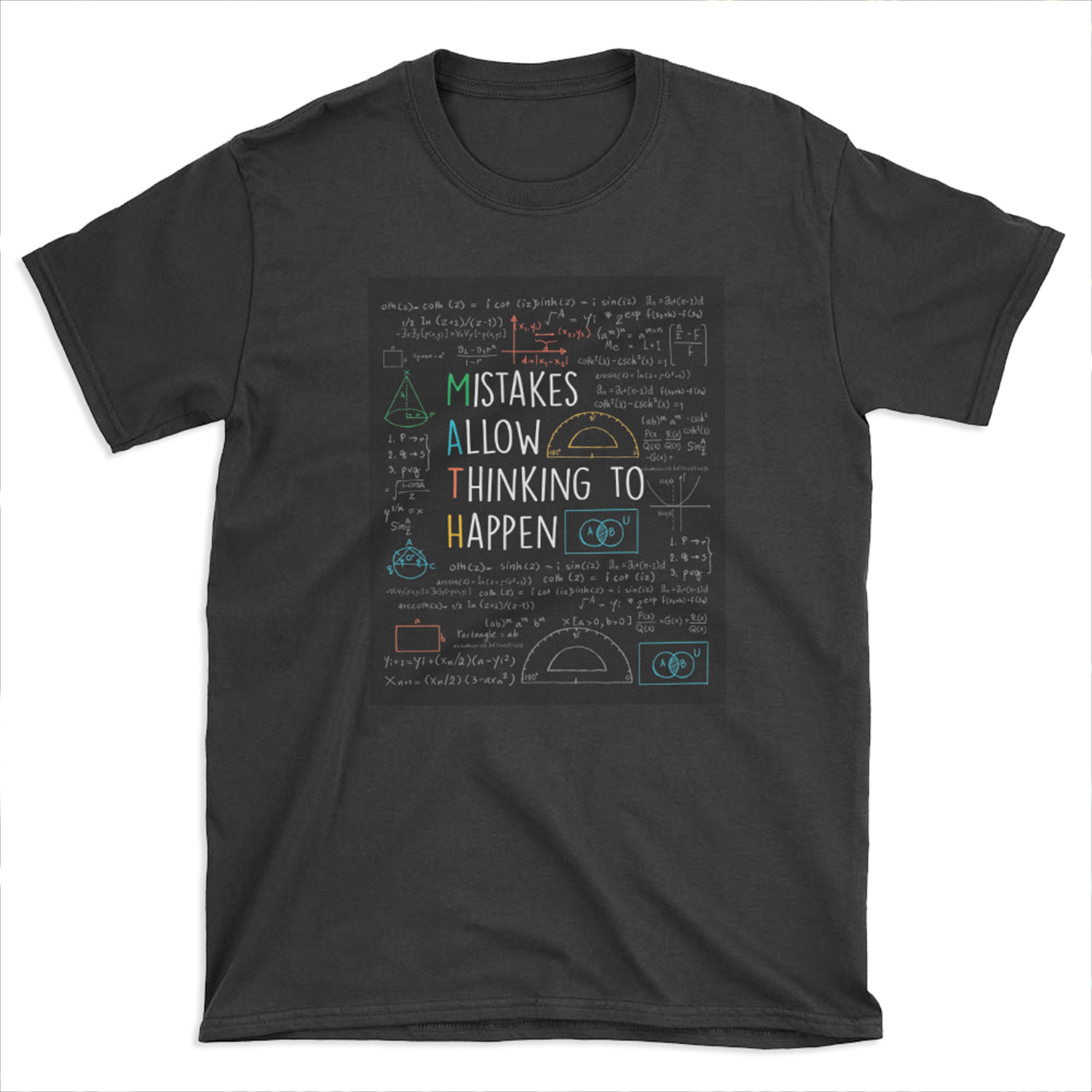 Mistakes Allow Thinking to Happen - Math Teacher Quotes Funny maths T-shirt Tee