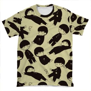 Mob Psycho 100 Shigeo Pattern I AOP T-shirt Tee