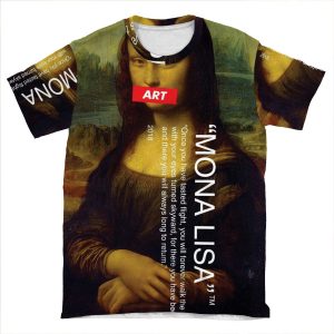 Mona Lisa 'Off White' AOP T-shirt Tee
