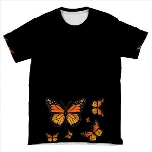 Monarch Butterfly Rapsody AOP T-shirt Tee