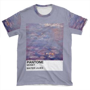 Monet Art Aesthetic Purple Painting AOP T-shirt Tee