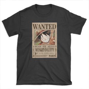 Monkey D Luffy Wanted Bounty T-shirt Tee