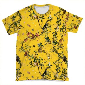 Monkey World Yellow AOP T-shirt Tee