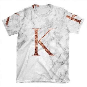Monogram Rose Marble K AOP T-shirt Tee