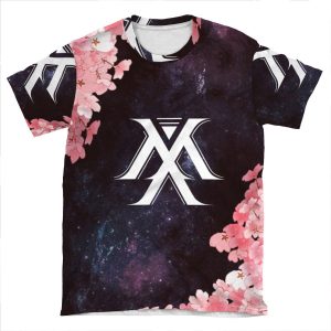 Monsta X Symbol - Galaxy Flowers AOP T-shirt Tee