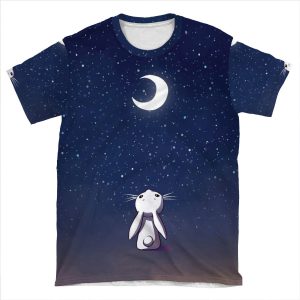Moon Bunny 3 AOP T-shirt Tee
