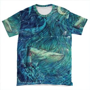 Moonlit Sea AOP T-shirt Tee