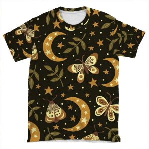 Moons And Moths AOP T-shirt Tee