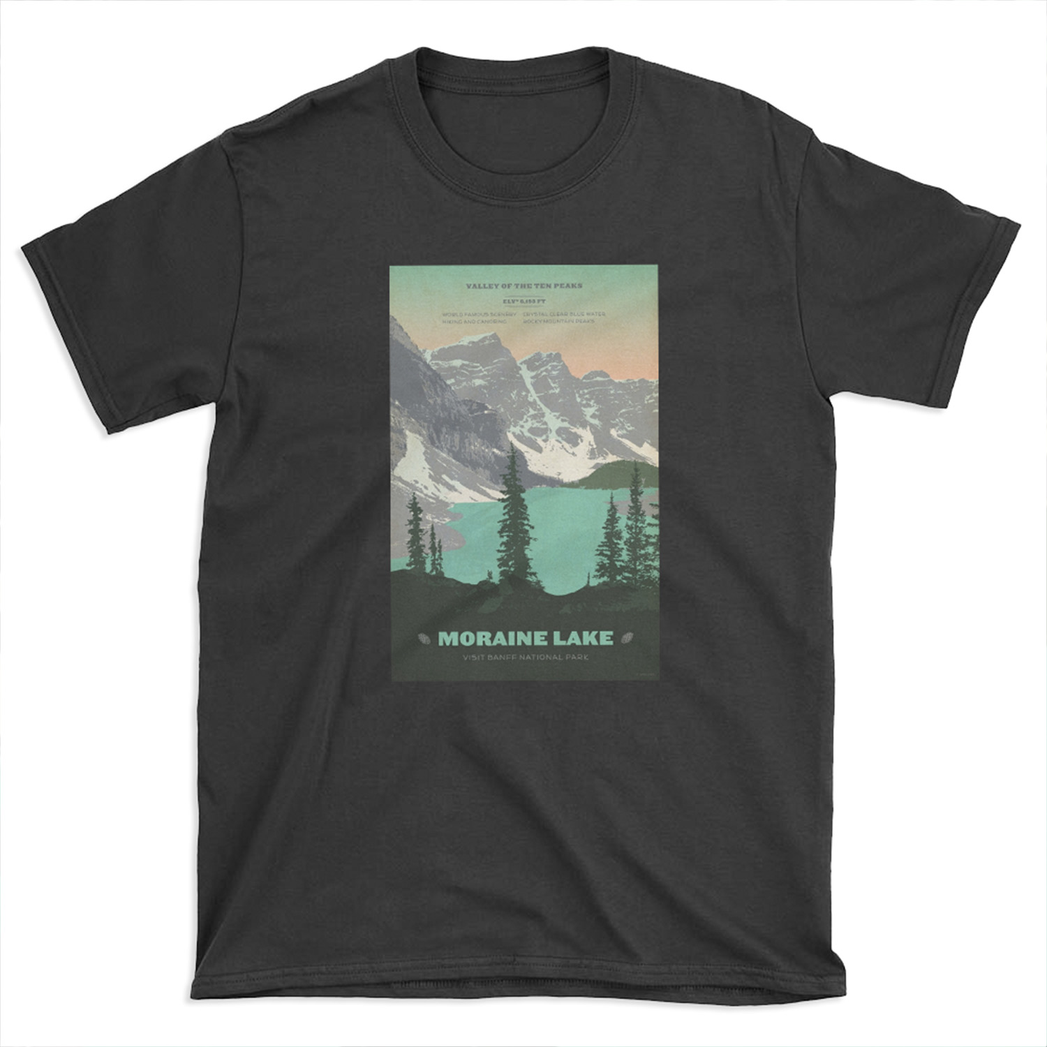 Moraine Lake poster T-shirt Tee