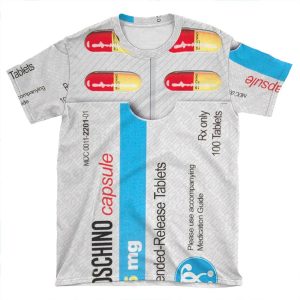 Moschino Tablet AOP T-shirt Tee